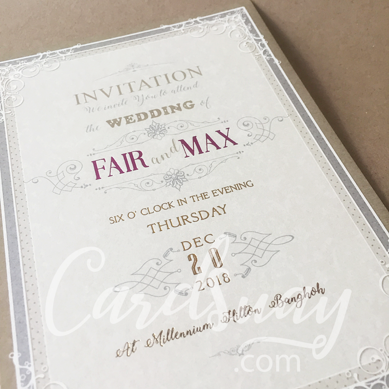 wedding invitation DW72